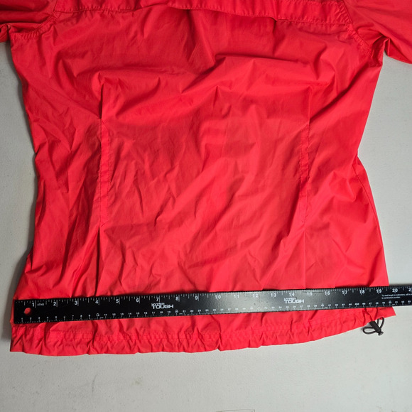 Columbia Light Rain Jacket Women's M Red Omni Shield Full Zip Up Hooded Pockets - Picture 12 of 16